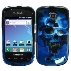  For T mobil Samsung Dart T499 Accessory   Blue Skull 