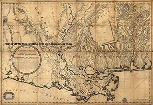 1806 FRENCH MAP TERRITORY LOUISIANA FLORIDA OCCIDENTAL  