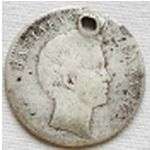 Kingdom Greece silver coin 1 Drachma 1833 1834 Otto I  