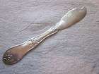1850s Willard & Hawley Pure Coin Silver Engraved Butter Knife   34 