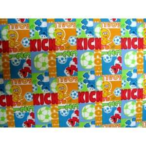   Fitted Crib / Toddler Sheet   Sesame Street Sports   Made In USA Baby