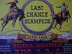 1970s Helena MT Last Chance Stampede Rodeo $10,000 Priz