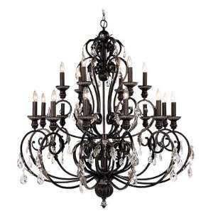  Livex Lighting 8159 40 / S134 Iron and Crystal Chandelier 