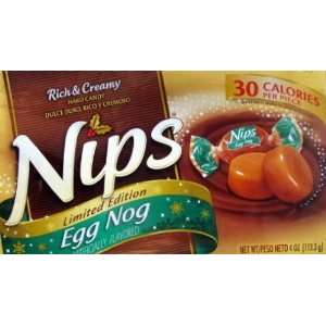 Limited Edition Nips Eggnog 4 Oz (Pack of Three)  Grocery 