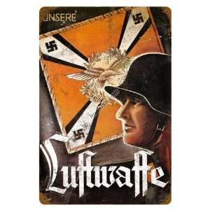  German WW2 Vintage Metal Sign Luftwaffe 