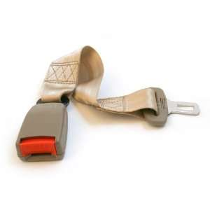  15 Car Seat Belt Extender   Tan   Type A (7/8 wide metal 