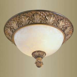   Light 7 3/4ÆÆ Venetian Patina Flush Mount 8457 57