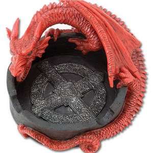 Red Dragon Celtic Ashtray
