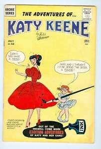 Katy Keene #53 July 1960 VG Paper Dolls complete  