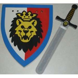  Lego Life size Castle Lion Foam Sword and Shield Set Toys 
