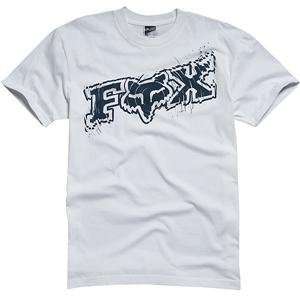  Fox Racing Quake T Shirt   Large/White Automotive