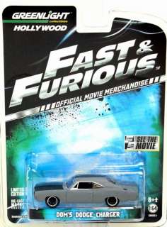 1970 Dodge Charger Doms Fast & Furious 164 Scale Greenlight 