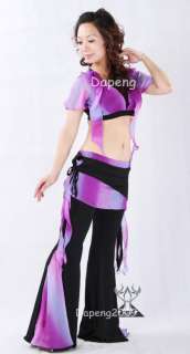 Yoga Belly Dance Shade Costume of Top & Pants Dp1381  