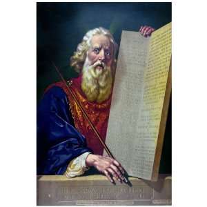 11x 14 Poster.  The Ten Commandments  Religious Poster. Decor with 