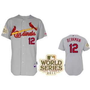  2012 New MLB St. Louis Cardinals #12 Berkman White/grey 