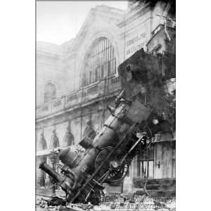  Train Wreck at Montparnasse, c.1895   24x36 Poster 
