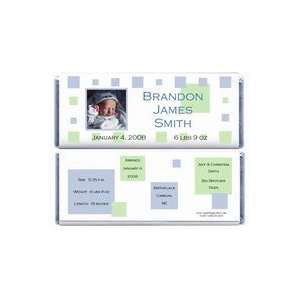  BAB434   Baby Boy Photo Candy Bar Wrappers Baby