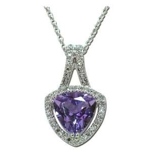  Amethyst Diamond Necklace Jewelry
