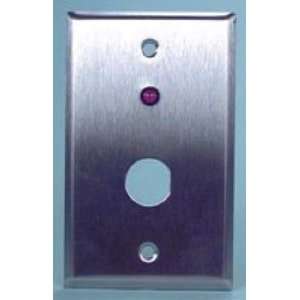   LED Station Plate Brass Contacts For Single Gang Box Installations