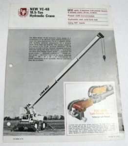 Link Belt 1971 YC 48 18 ton Crane Sales Brochure  