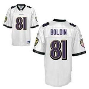   Boldin Baltimore Ravens White Jersey Stitched Name & Number Size Large