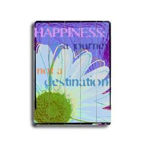  Arte House 0003 9791 25 Wooden Sign, Happiness a Journey 