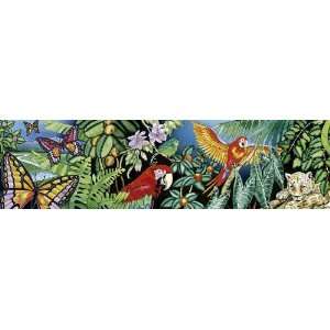  Animals Mural Style Wallpaper Border   Section 2 Rainforest Animals 