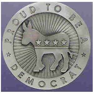  Proud to Be A Democrat Pewter Ornament
