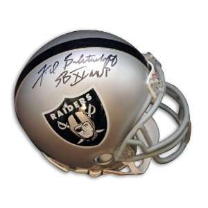  Fred Biletnikoff Oakland Raiders Autographed Mini Helmet 