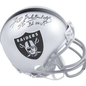  Fred Biletnikoff Oakland Raiders Autographed Mini Helmet 
