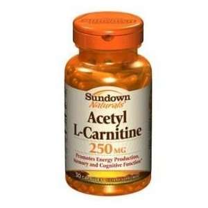  Sundown Acetyl L Carnitine Capsules 250mg 30 Health 