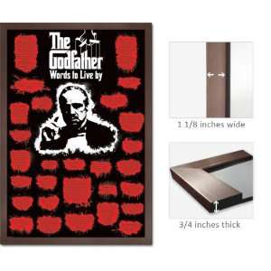  Slate Framed God Father Poster Quotes Words Live By 