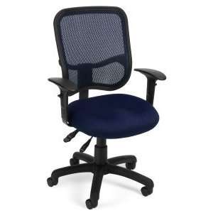   Mesh Back Ergonomic Task Chair With Arms 130 AA3 NAVY