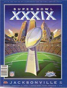 Super Bowl XXXIX Program.Patriots vs Eagles. cond. EXMT  