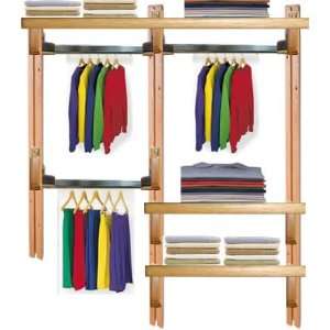   Closet Organizer by Wooden You Shelving   44 Wide X 72 High X 12