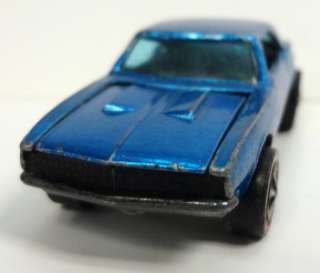 1968 Hot Wheels Redlines Custom Camaro Blue U.S. Hybrid  