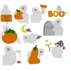  Haunted Halloween Collection Embroidery Designs on Multi Format 