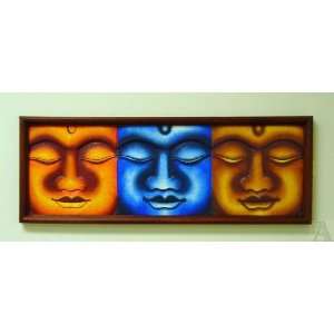  Many Faces of Buddha Wall Art Picture