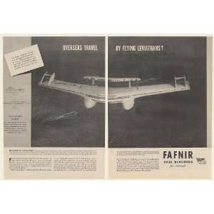 1944 Futuristic 195X Transoceanic Liner Sea Plane Fafnir Ball Bearings 