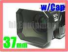 37mm 37 Lens Hood+Cap Sony DV HDR SR11 SR12 CX12 HC9