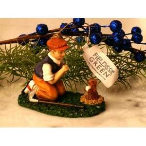    Christmas Ornament Golfer W/ Gopher CLOSEOUT 