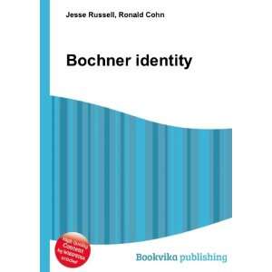  Bochner identity Ronald Cohn Jesse Russell Books