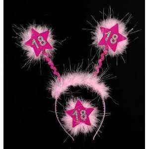  Pams Birthday Boppers With Flashing Brooch   16 Pink Toys 