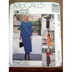  MCCALLS 8457 3 HOUR DRESS SIZE 10 12 14 WOMANS DAY 