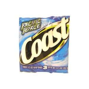  Coast Pacific Force Soap Bars 3x4.5 Oz/pack Beauty