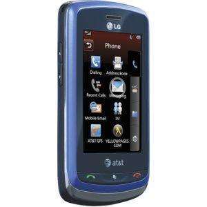 Mint LG GR500 Xenon Blue   AT&T Texting Touchscreen Phone 607375051745 
