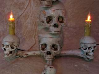 Tower Skull Display, Halloween Prop, Human Skull Skulls  