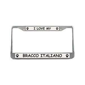  Bracco Italiano License Plate Frame
