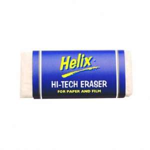  Drafting & Paper Hi Tech Helix Eraser. White. 10 Pack 