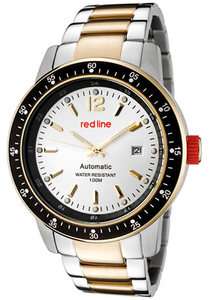 Red Line Watch 50013 22S YGSS Mens Meter Automatic Silver Dial 